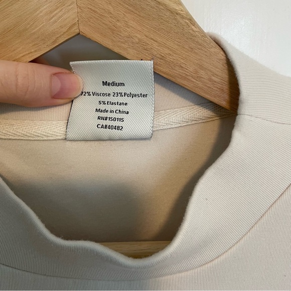 Varley Alden Short Sleeve‎ Sweat Top in Birch - Picture 9 of 10